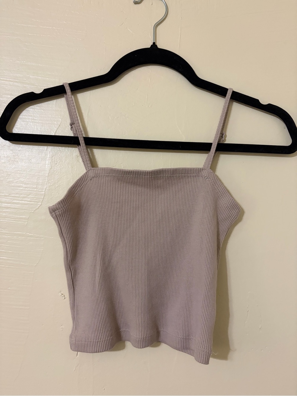 aerie Ribbed Spaghetti-Strap Camisole - Dusty Mauve